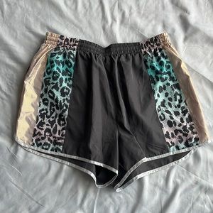 Pink workout shorts